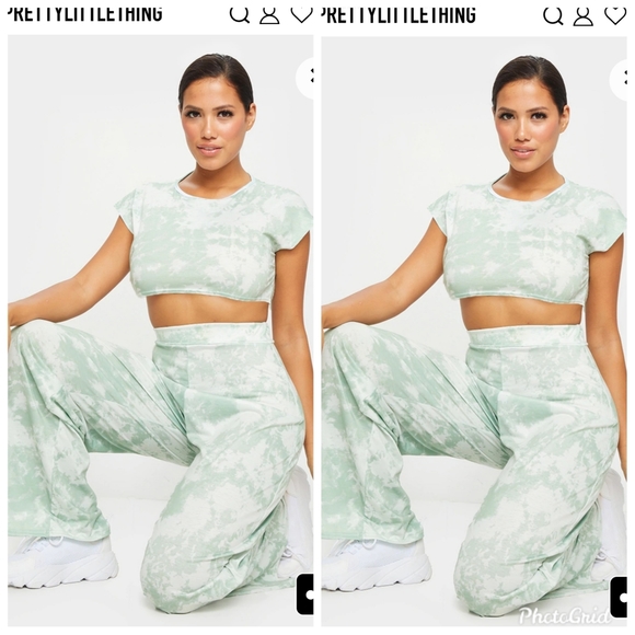 PrettyLittleThing Pants - PrettyLittleThing Shape Tie Dye Set
